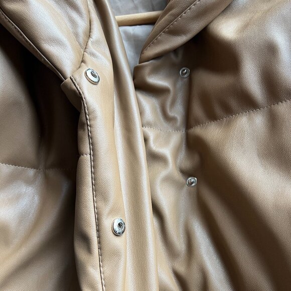 Zoy mock leather puffer jacket - Picture 5 of 8